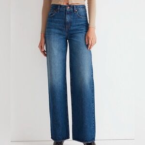 Madewell Superwide leg jeans size 25 Halleran wash